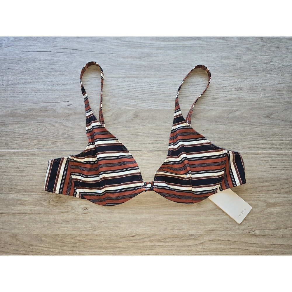 NWT DOEN Women Bikini Set XXL Palermo Montecito Stripe Underwire Portugal beach - Picture 3 of 10